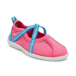 NWT Speedo Toddler Girls Sz 7 / 8 Mary Jane Water Shoes- Pink Taffy Slip On